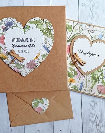 DZIĘKUJEMY z pudełkiem i personalizacją : łąka, kaktusia