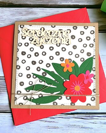 Serdeczne życzenia :: kwiaty :: uniwersalna kartka, kaktusia