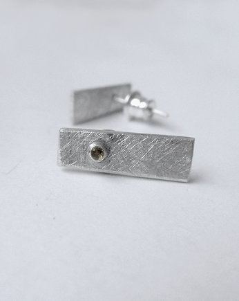 Kolczyki srebrne PROSTOKĄT, Katarzyna Kaminska ART