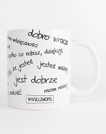 Kubek z podziękowaniami przeróżnymi, Wdzięcznopis