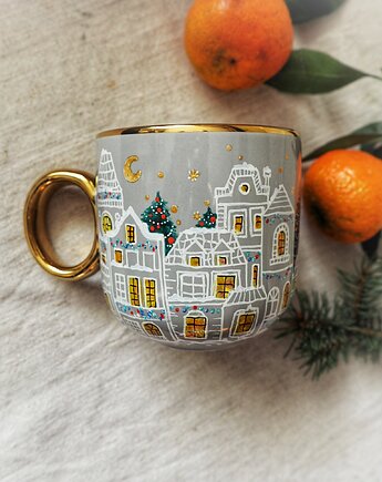 Świąteczny kubek DOMKI, ka.linea