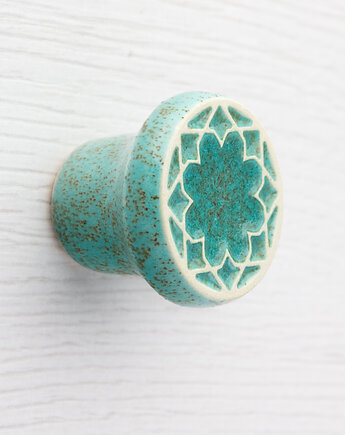 Gałka do mebli, miętowa, wz.3, pracowniazona