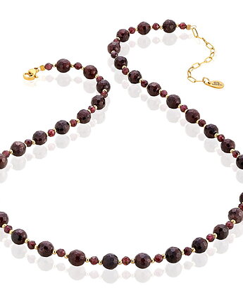 Naszyjnik z kamieni naturalnych: granat, MYNESS