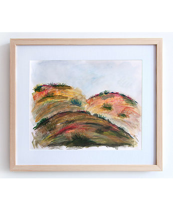 ORYGINAŁ - PEJZAŻ NO.21 - 40 cm x 50 cm, Gosia Sendlewska