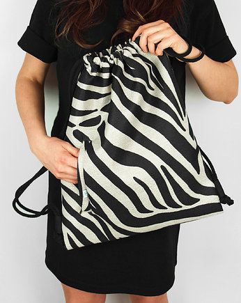 WOREK PLECAK zebra, purol design