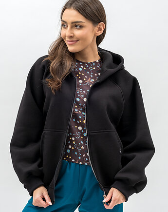 Bluza z kapturem na zamek ,,IKBAL" czarny, 3 for U