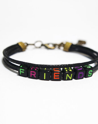 Bransoletka - Friends - sznurki, koraliki, yenoo