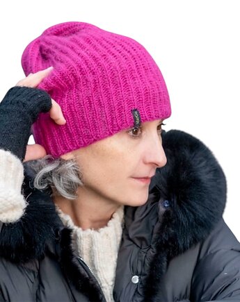 Czapka z alpaki i merynosa, Margo pracownia szydełkowa