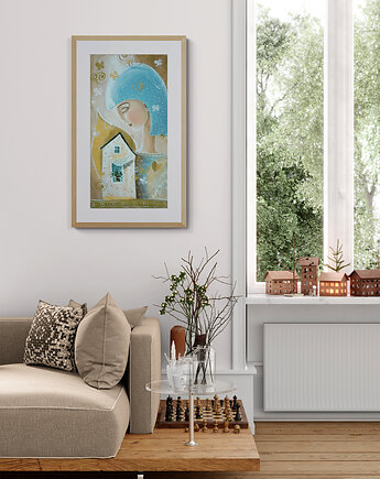 Prawdziwy dom zawsze ma otwarte serce Giclee, 4mara Marina Czajkowska