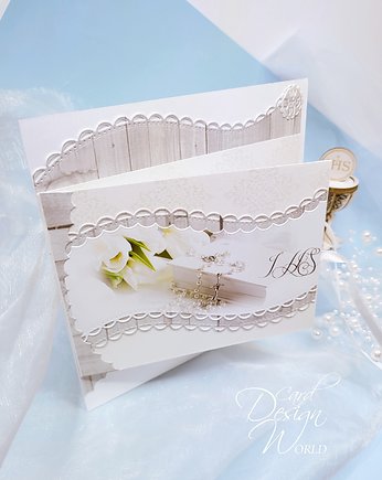 Pamiątka Pierwszej Komunii Świętej, podziękowania dla gości, Card Design World