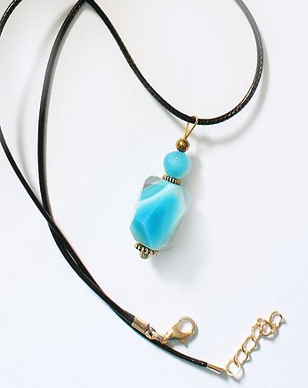 Agat niebieski wisiorek, KEIT