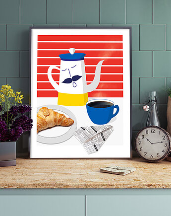 Plakat do kuchni, czajniczek, Dekorando