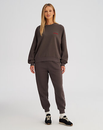 Spodnie dresowe LOOSE FIT steel damskie, HARP TEAM