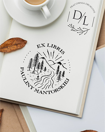 Stempel Ex Libris Exlibris personalizowany Góry 8, DrukLove
