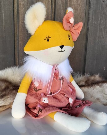 LIS lisek 44cm lalka kolekcjonerska z personalizacją haft, Kokodyna