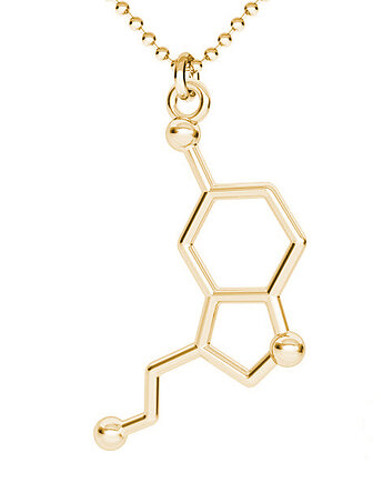 SEROTONINA II- srebro złocone, ISSI Jewelry