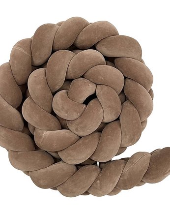 Ochraniacz warkocz welur Mocha  300cm PZ, Bajkowe Wnetrza