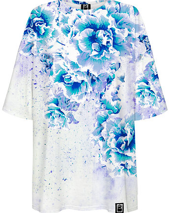 DRCROW T-shirt Damski Oversize Beautiful Flower B, DrCrow