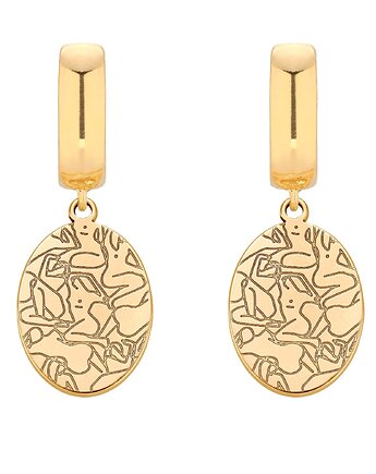 Złote kolczyki Art N2, SOTHO