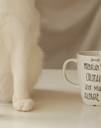 Kubek Pozbyłam się chłopaka. kot miał..., Jędrki
