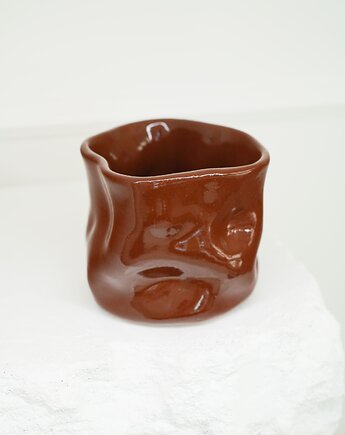 Kubek LATTE brąz 260 ml, rel ceramic