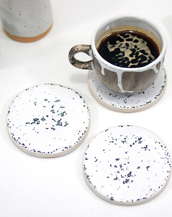 Ceramiczne podkładki pod kubek - marmur, 10FingersArt