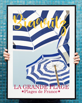 Plakat Biarritz plaża, Project 8
