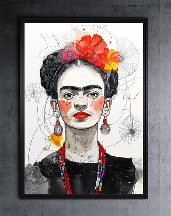 Frida - grafika na plakacie, JBJart Justyna Jaszke