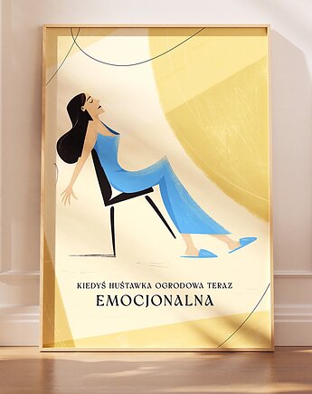 Plakat Huśtawka emocjonalna, werabielawska