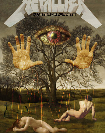 Plakat Fine Art giclee kolaż MASTER OF PUPPETS. METALLICA, ma illustories