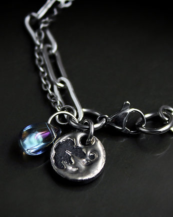 FULL MOON/bransoletka porcelanowa/UNIKAT, Magda Łysiak