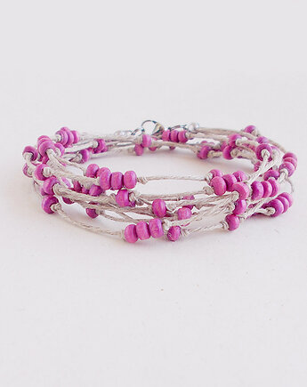 Fiolet Orchidea Bransoletka lniana NATURE, galeria nuit