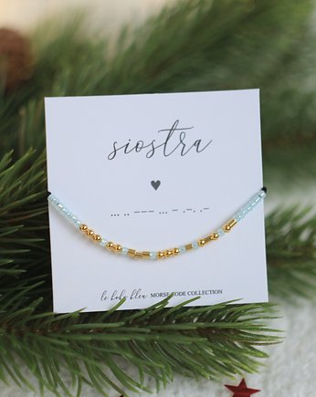 SIOSTRA  - Bransoletka z Alfabetem Morse'a, Le Boho Bleu