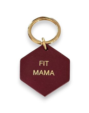 Brelok skórzany "Fit Mama", Boski Bajzel