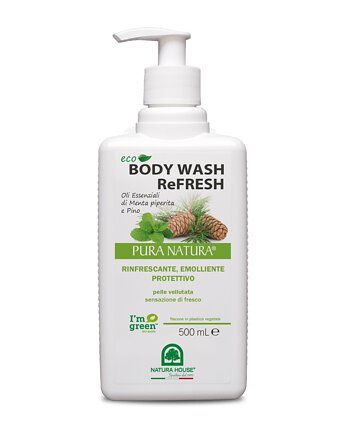 Pura Natura Eko Body Wash Refresh Żel do kąpieli z sosną i miętą, Natura House