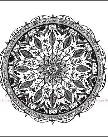 Mandala nature print , Margo Hupert