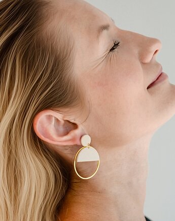 Kolczyki LUNA beż, Parami jewelry