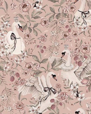 Tapeta ścienna Swan Queen 53cm x 10m PZ, Bajkowe Wnetrza
