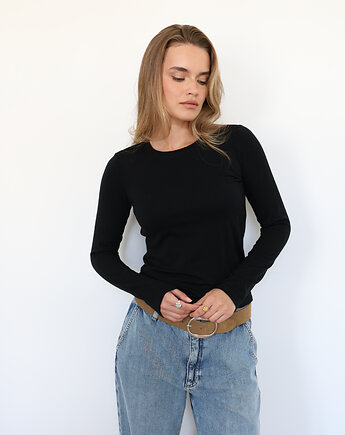 Bluzka Pure merino czarna, Lucky HandMade