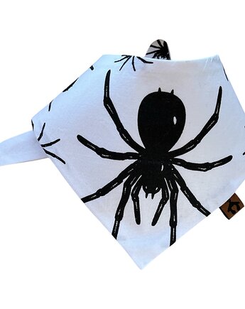 Dwustronna bandana dla psa na wiązanie Pająki, Psia szafa