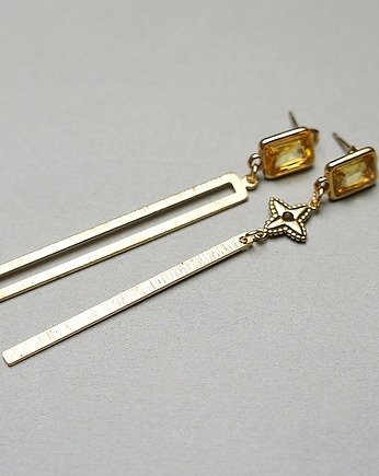 Kolczyki pozłacane Alloys Collection /Odd/ - Geometric vol. 12, KiKa pracownia