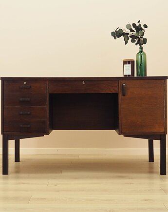 Biurko dębowe, duński design, lata 70, produkcja: Dania, Przetwory design