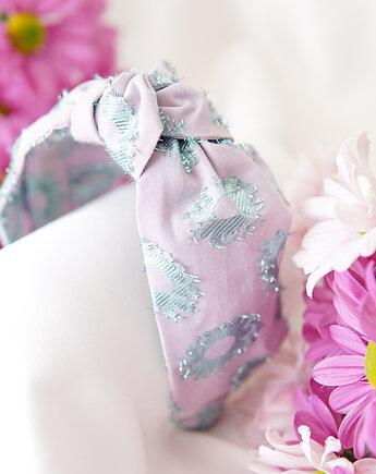 Opaska na włosy z węzłem pastelowa, roskosh