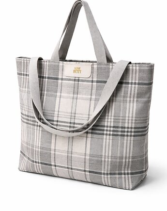 Shopper GMB krata jasna / srebrne okucia, Astrid Berlin