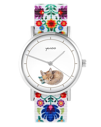 Zegarek - Lisek - folk biały, nato, yenoo