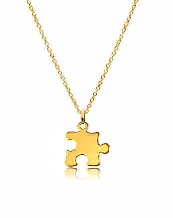 Naszyjnik Puzzel- srebro złocone, ISSI Jewelry