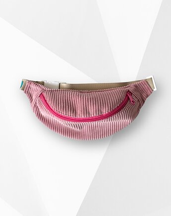 Nerka dziecięca saszetka sztruksowa różowa, Zdunetti