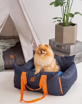 Legowisko -transporter  dla zwierząt Dark blue/orange, Mydeer