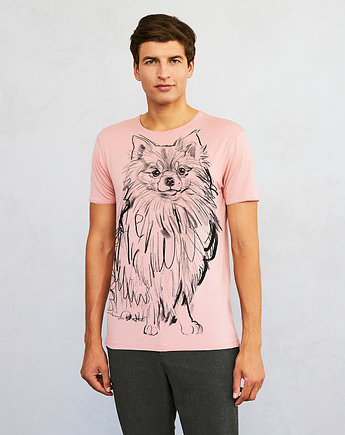 Pomeranian Dog no.2 Men's T-shirt light pink, SELVA