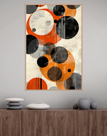 Geometria natury - Plakat, druk - Minimalizm, Boho, Loft #95, Black Sapphire Art